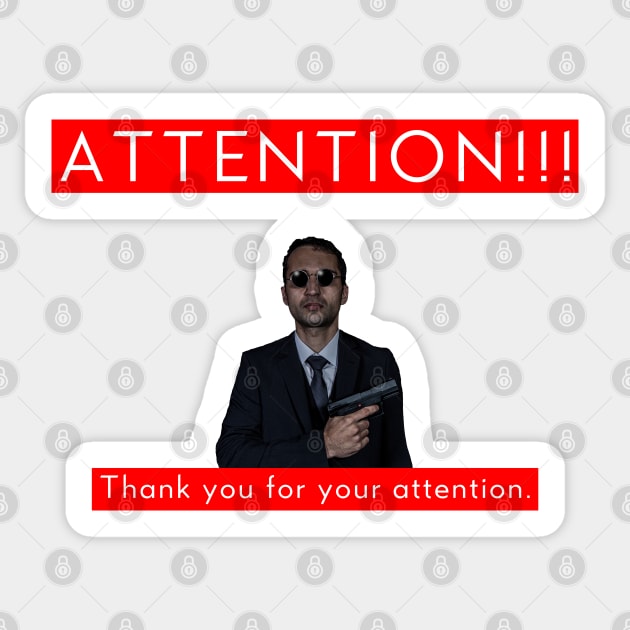 ATTENTION!!! Sticker by PrimalWarfare